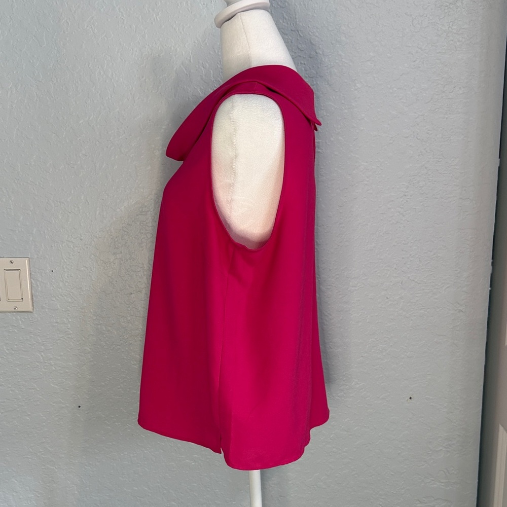 Ann Taylor Fuchsia Cowl Neck Blouse - Picture 5 of 8